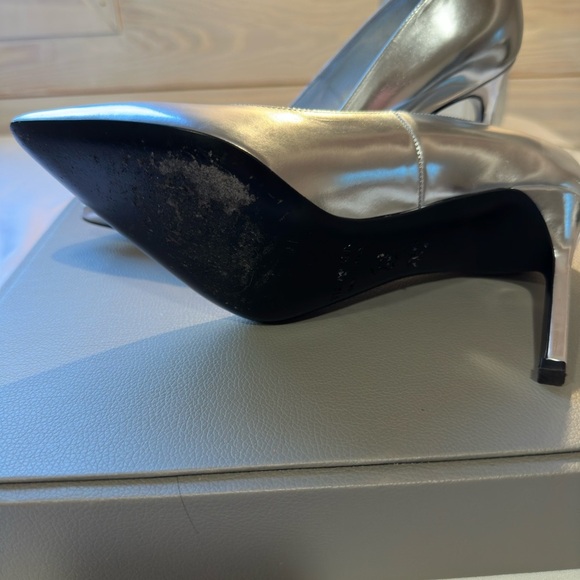 Via Spiga Silver Nikola Stiletto Heels - Picture 6 of 12